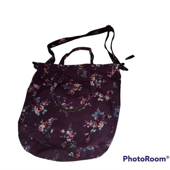Floral Boho Messenger Hobo Tote Style Bag - Picture 2 of 4